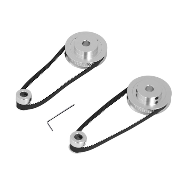 Kamremsskiveset 20 Tänder 60 Tänder Synkront Hjul i Aluminium med 280mm Längd 6mm Bredd Kamrem för 3D-skrivare 8mm/0.3in Hål