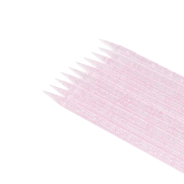 100 st engångs nagelbandstryckare Dubbla ände nagelband Manikyr Pedikyrpinnar Rosa