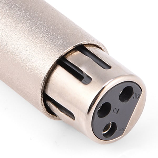 2st 3-stifts XLR hane till hona uttag Ljudmikrofon Mic Extension Adapter Connector