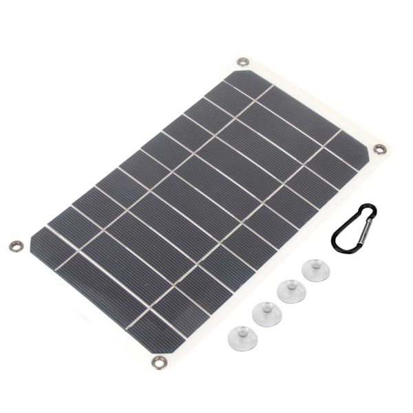 Kannettava 10W ulkokäyttöön tarkoitettu IP64 vedenkestävä aurinkopaneeli mobiilivirtalaturi 5V USB-ulostulo