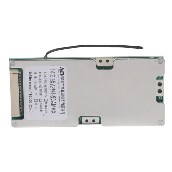 14S 45A Lithium Batteribeskyttelse BMS PCB Board med Balance Charge