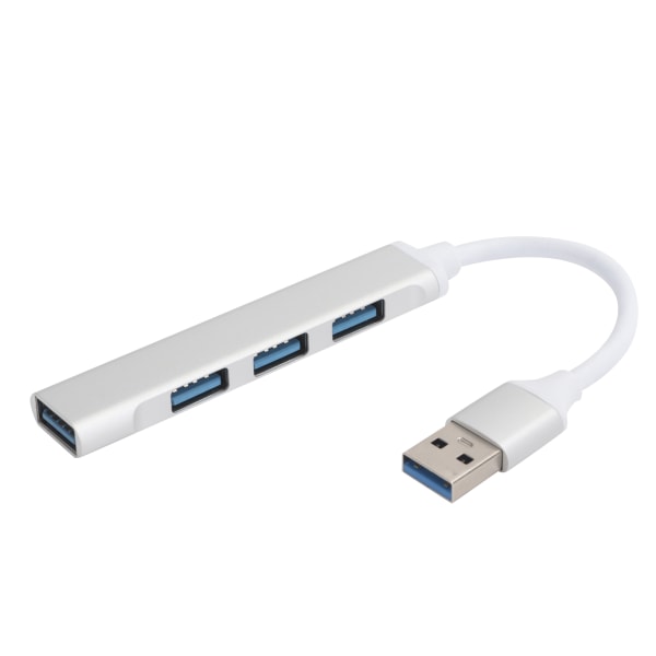 USB3.0 Hub 4 Port Aluminium Legering Adapter Konverter UltraHög Hastighet Splitter Tillbehör