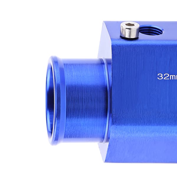 Universal Metall Bil Vattentemp Gemensam Rörslang Temperatursensor Adapter Blå 32mm