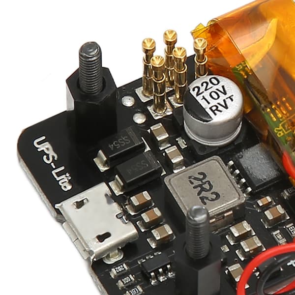 V1.2 UPS Power HAT Board 400mA Lading 1000mAh Batteri UPS Lite V1.2 UPS HAT Board for Raspberry Pi Zero
