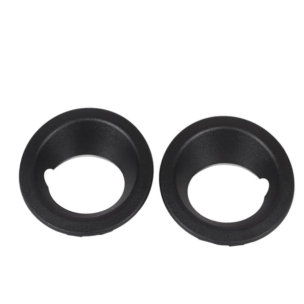 2 STK Frontfanger Tåkelys Ring Deksel 51113400912 Svart Erstatning for X3 E83 2004‑2006