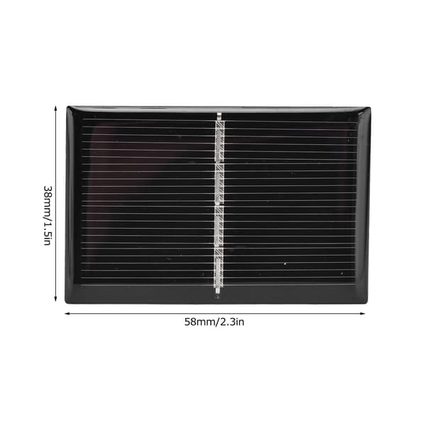 5 stk. Mini solcellepanel 130mA Utmerket ytelse God lystransmisjon Vanntett forsegling Solcellepanelmodul 2V
