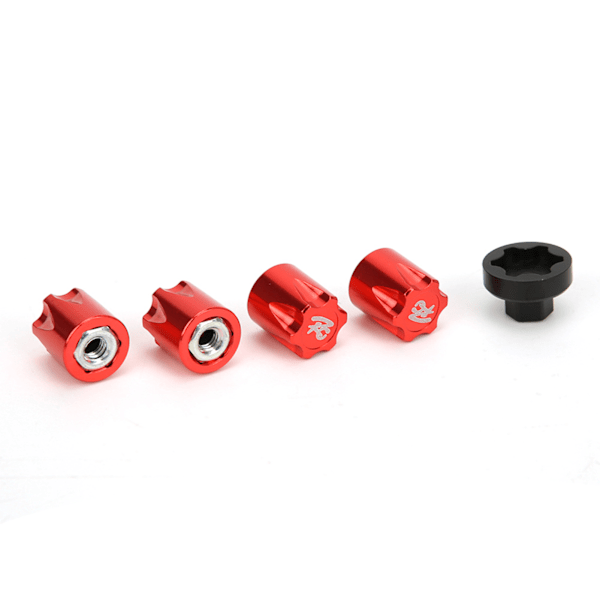 4st Hjulnav Centrumkåpa M4 Mutter Passar Traxxas TRX4 för Axial SCX10 90046 D90 för Tamiya