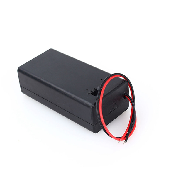 9V Volt PP3 Batterihållare Box DC-fodral med ledning ON/OFF-strömbrytare Lock Slitstark