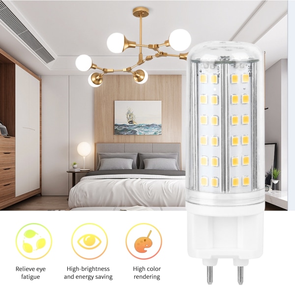G12 LED majslampa 10W hög ljus lampa hem med 85 LED-pärlor AC85-265V (kall vit)