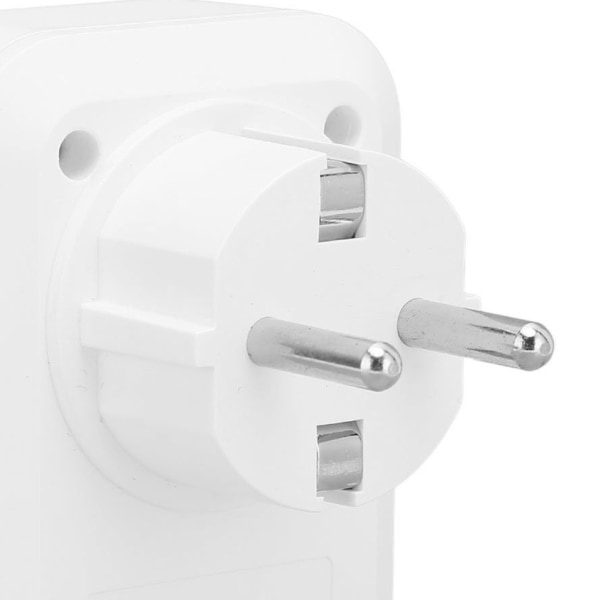 2 stk. Smart WiFi Stik Genopladelig Brandsikker Trådløs Fjernbetjening Stemmestyring WiFi Smart Stik EU Stik 100‑250V