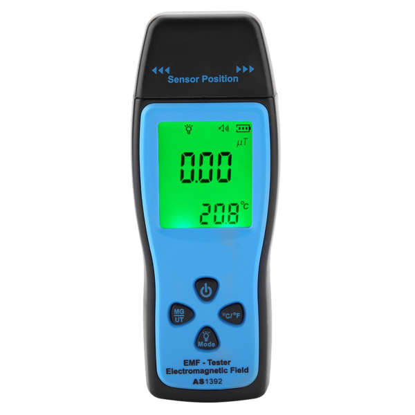 SMART SENSOR AS1392 Digital Elektromagnetisk Radiometer Mini LCD-Skärm EMF-Tester