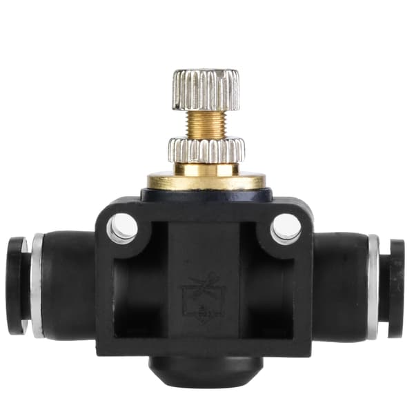 4/6/8mm Slange Luftstrømsregulator T Form Rør Pneumatisk Fittings Regulator Ventil (6mm)