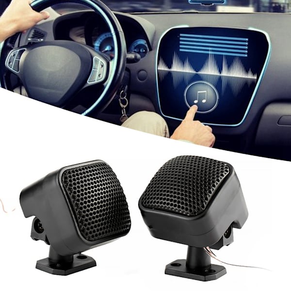 2kpl Pieni neliö kaiutin autoon Voimakas audio musiikki diskanttikaiutin 500W