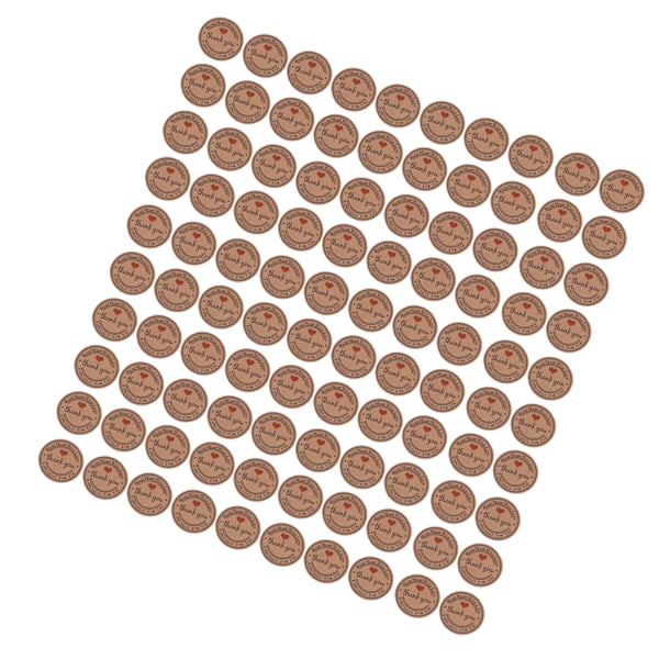 100 stk. Brune Håndlavede Hængemærker Bryllupsgave Dessertmærker Smykkepris Mærke #2