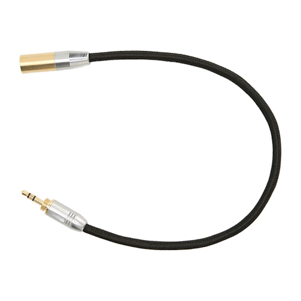 3,5 mm:n uros - Mini XLR 3-nastainen kaapeli, ammattimainen kullattu 3,5 mm - Mini XLR -sovitin mikrofonimikserille ja kameralle
