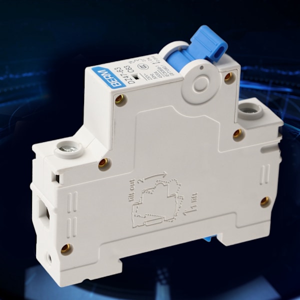 230VAC DZ47‑63 1-polet miniatureafbryderudskifter (63A)