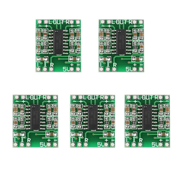 5 st Super Små 3W+3W Typ D PAM8403 Digital Ljudförstärkare Effektmodul 2.5V-5.5V