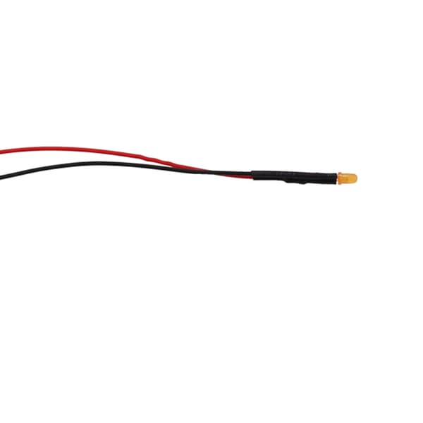 50 stk. Formonterede DC12V Diffuse LED-dioder Multi Farver Lys 3mm Orange(#2)
