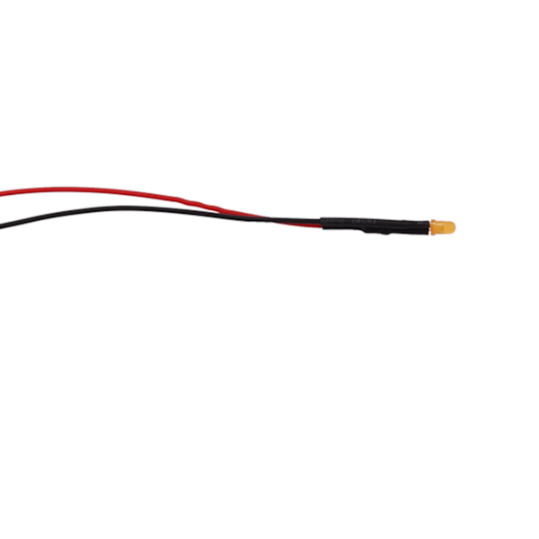 50st Förkopplade DC12V Diffusa LED-dioder Flerfärgade Ljus 3mm Orange(#2)