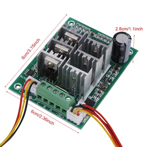 DC 5V‑36V 15A 3‑fas Brushless Motorhastighetsregulator CW CCW Reversibel Switch