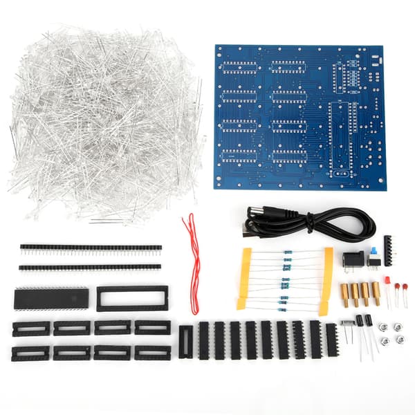 LED-ljus DIY-kit 3D-tryckt kretskort Stabil tryckt parameter för 8 x 8 x 8CM kuber