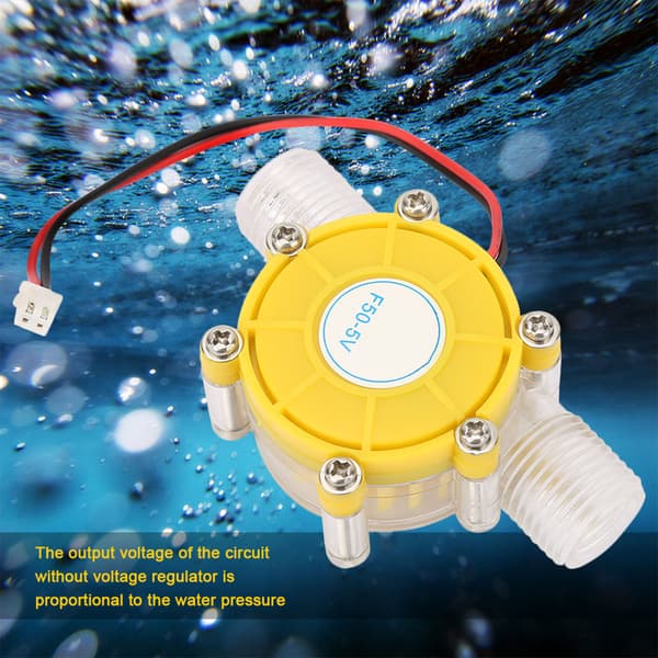 F50 Mikro Hydro DC Vattenflödespump Turbin Vattenkraft Energi Generator (5V)