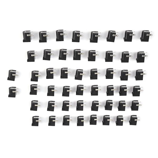 50 st 5,5 mm x 2,1 mm DC Ström Barrel Jack Adapter Kopplingsdäck
