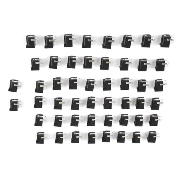 50 STK 5,5 mm x 2,1 mm DC strømstik adapter breadboard