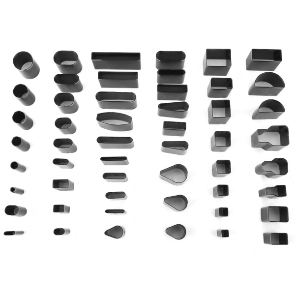 52 st Multi Shape Läder Hålstans verktyg Set Handgjorda DIY Craft Läder Puncher