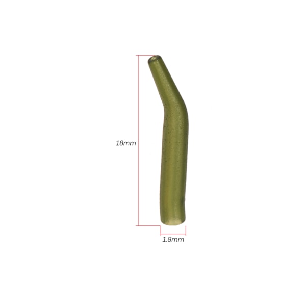 50 stk./parti Karpfiske Krok Sleeve Hår Rig Line Aligner Sleeves Myk Anti Tangle Fiskeredskap Aligner Karpfisketilbehør