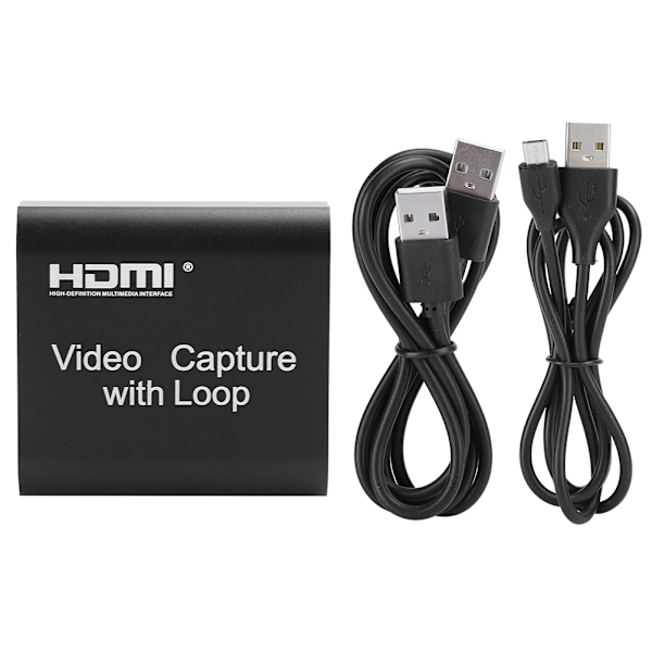 Med Loop ut Funksjon HDMI Videoopptak Krypteringsdongle Kort USB2.0 4k 1080P