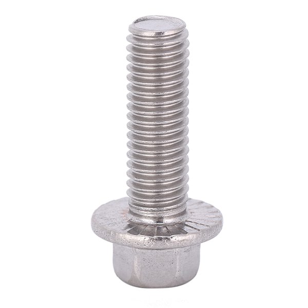 10 stk. M8 Rustfrit Stål SS304 Sekskant Driv Flange Skruer Hætte Hoved Skiver Bolte