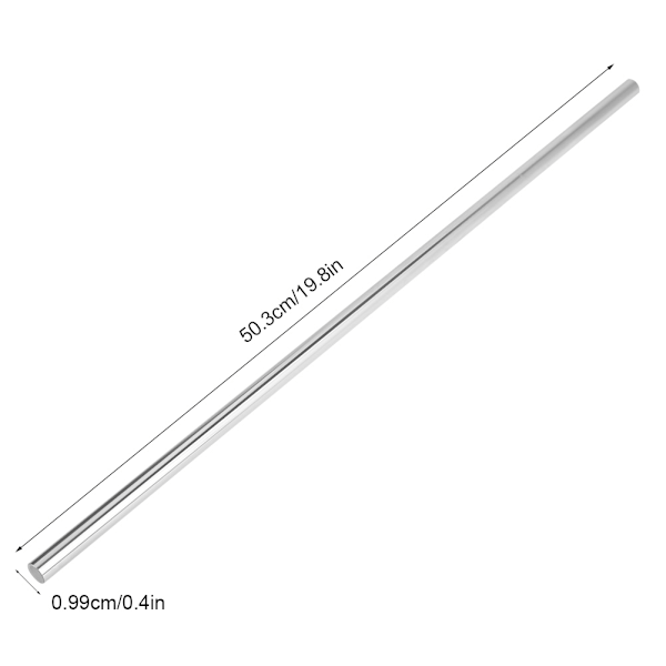 1kpl Laakeriterässylinterikisko Lineaarinen akseli Suora pyöreä tanko 10mm halkaisija (500mm)