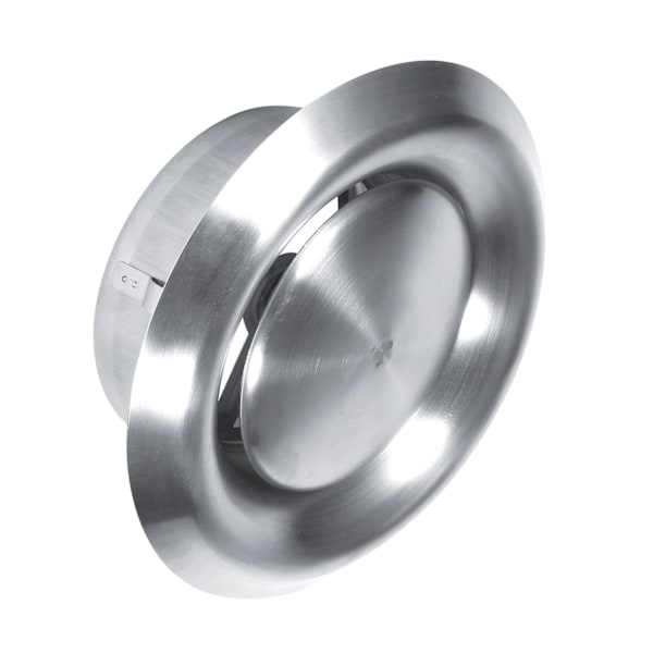 Säädettävä Seinä-Katto Ruostumattomasta Teräksestä Valmistettu Ilmanvaihtoventtiili Pyöreä Ilmastointikanavan Kansi (125mm)