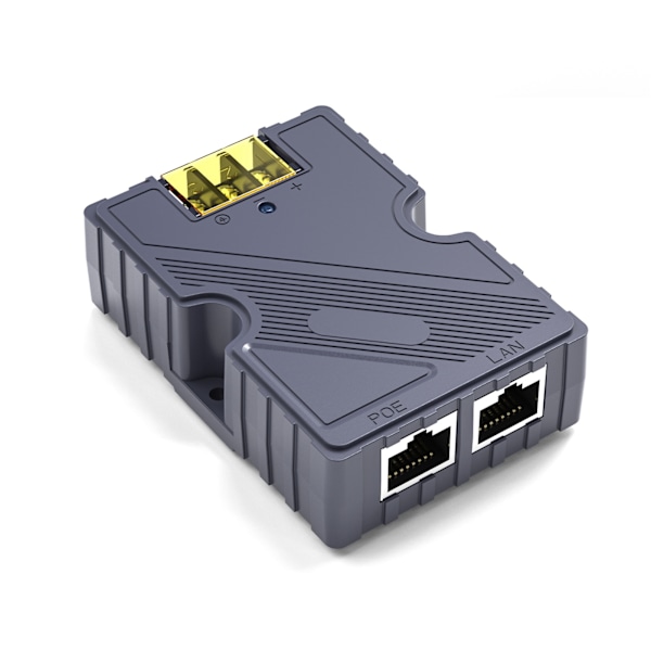 PoE-injektor 48–57V 3A GigE Passiv ABS Överspännings- och ESD-skydd 150W med LAN för Starlink Internet Kit Satellit