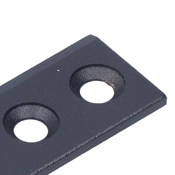 Dörrspåranslutningsbeslagssats i kolstål för skjutdörrar 8x2,7 cm