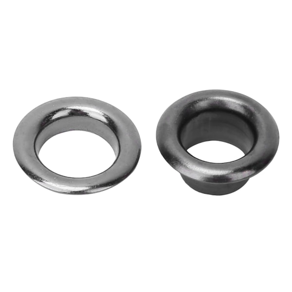 100 st 6 mm mässingsdubbelnit Öljett ihålig nit för kläder väska / bälte / sko (pistolfärg)