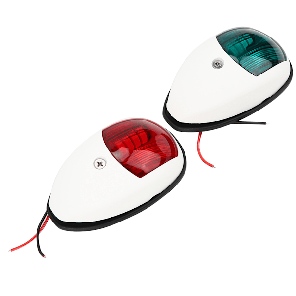 1 Par Bärbara Hållbara Yachts Navigationsljus 10‑30V Bred Tryck Fraktsignallampa Vit
