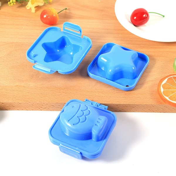 6 st/set Tecknade Ägg Söt Form Bakform Matlagning DIY Verktyg Kök Bento Tillbehör för Barn