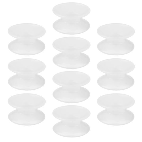 10 stk. silikone dobbeltsidede sugekopper til glas akvarium fisketank