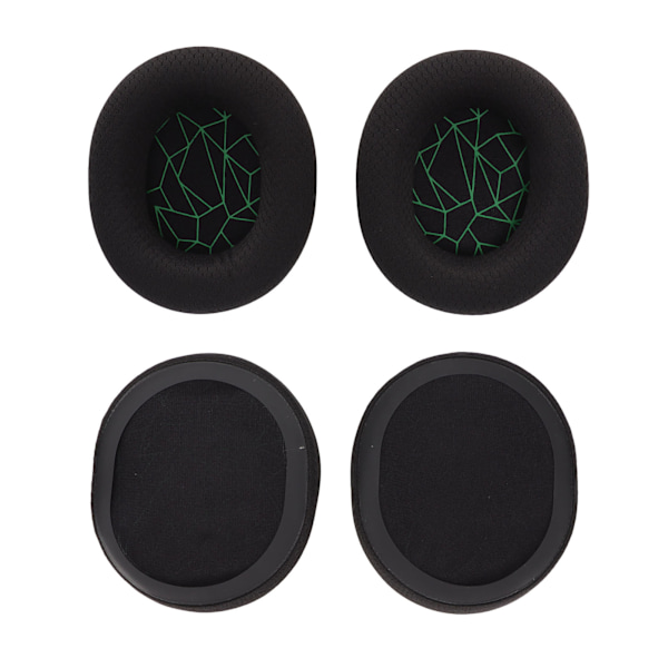 Ersättningsöronsnäckor för hörlurar Uppgraderade öronkuddar med hög elasticitet för SteelSeries Arctis 3/5/7 Grön siden