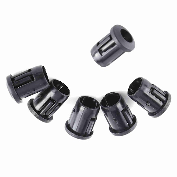 5mm LED 50 stk. Lampesokkel Diodeholder Nylon Sort Klipsramme Nyttig