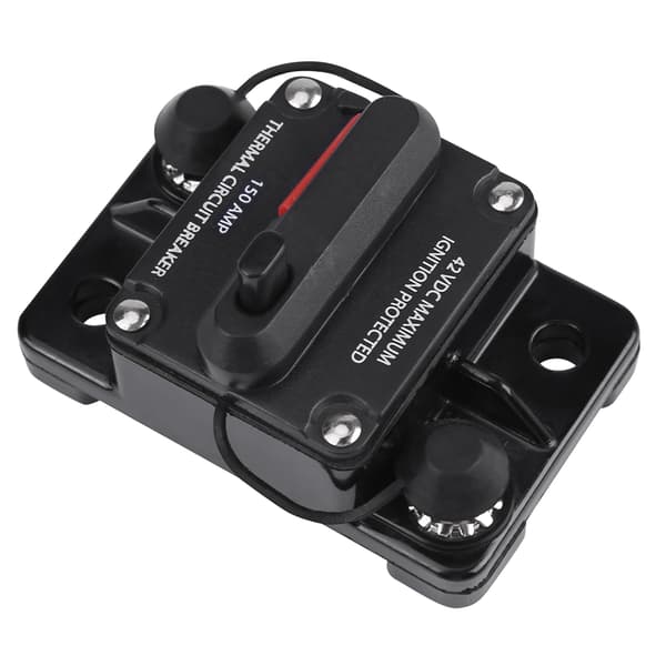 DC12V-42V Bil Stereo Audio Inline Strømafbryder Manuel Nulstilling (150A)