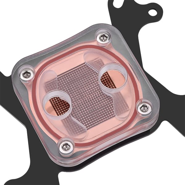 Computer PC CPU Vandkølingsblok Vandblok Væskekøler 50mm Kobberbase til Intel / AMD