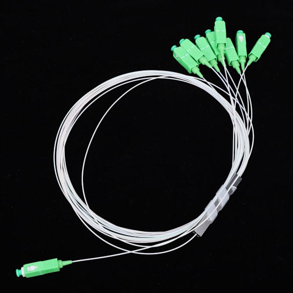 1 x 8 Optisk Splitter PLC SM PipE Type Lavt Innsettingstap Nettverkskabler Tilbehør