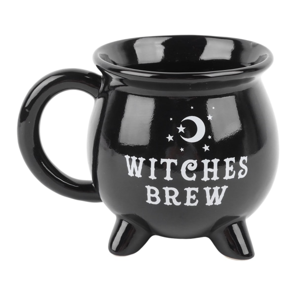 Häxkittelmugg 300ml Tät Häxig Svart Kittelmugg för Halloween Dekoration Bordsprydnad