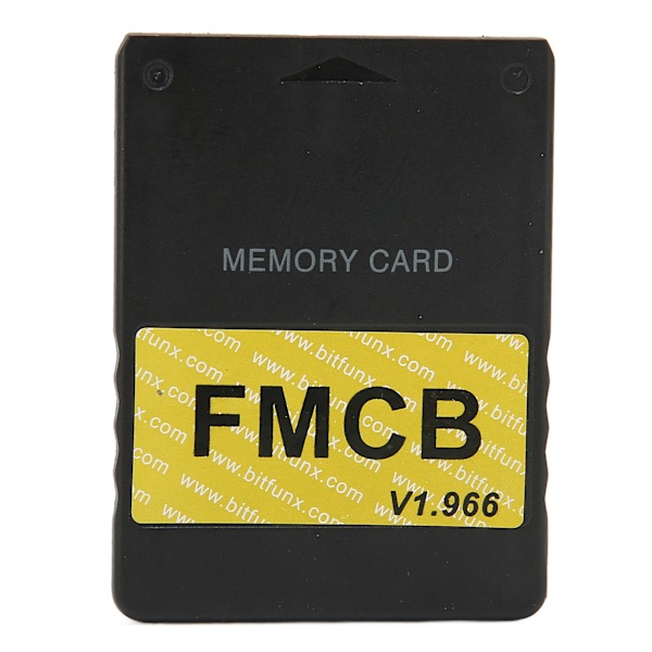 Muistikortti FMCB V1.966 Plug and Play -pelikonsolin ulkoinen datakortti Free McBootilla PS264MB:lle, keltainen tarra