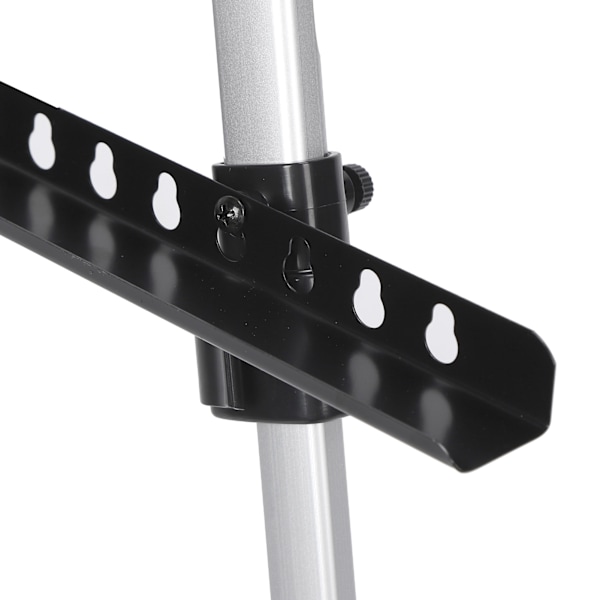 Justerbar Silver Metall Staffli med Plastskrapa Combo Set Fällbar Konst Ritbräda Stativ