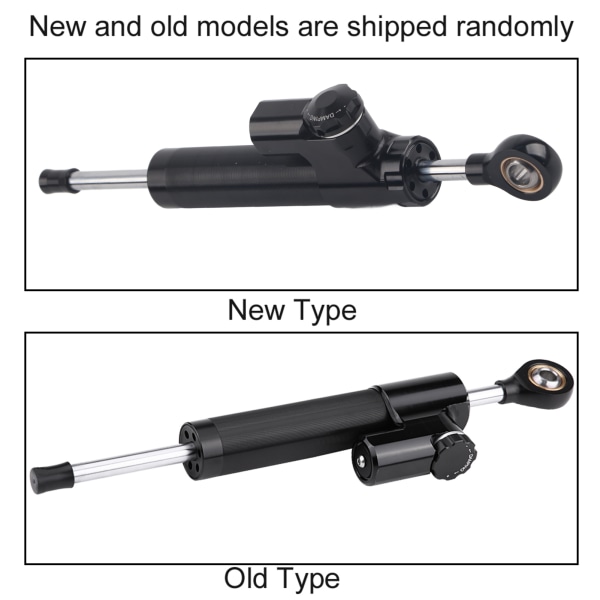 Aluminium Universal Motorcykel Styrdämpare Stabilisator Linjär Omvänd säkerhetskontroll