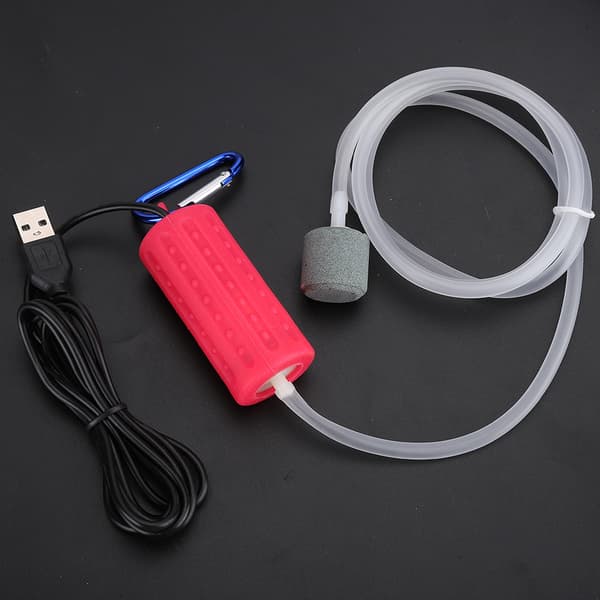 USB Laddning Öka Syrepump Tyst Arbetsutrustning för Akvarium USB-luftpump
